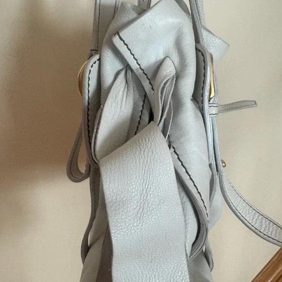 Miu Miu white leather tote bag ribbon - Picture 3 of 8